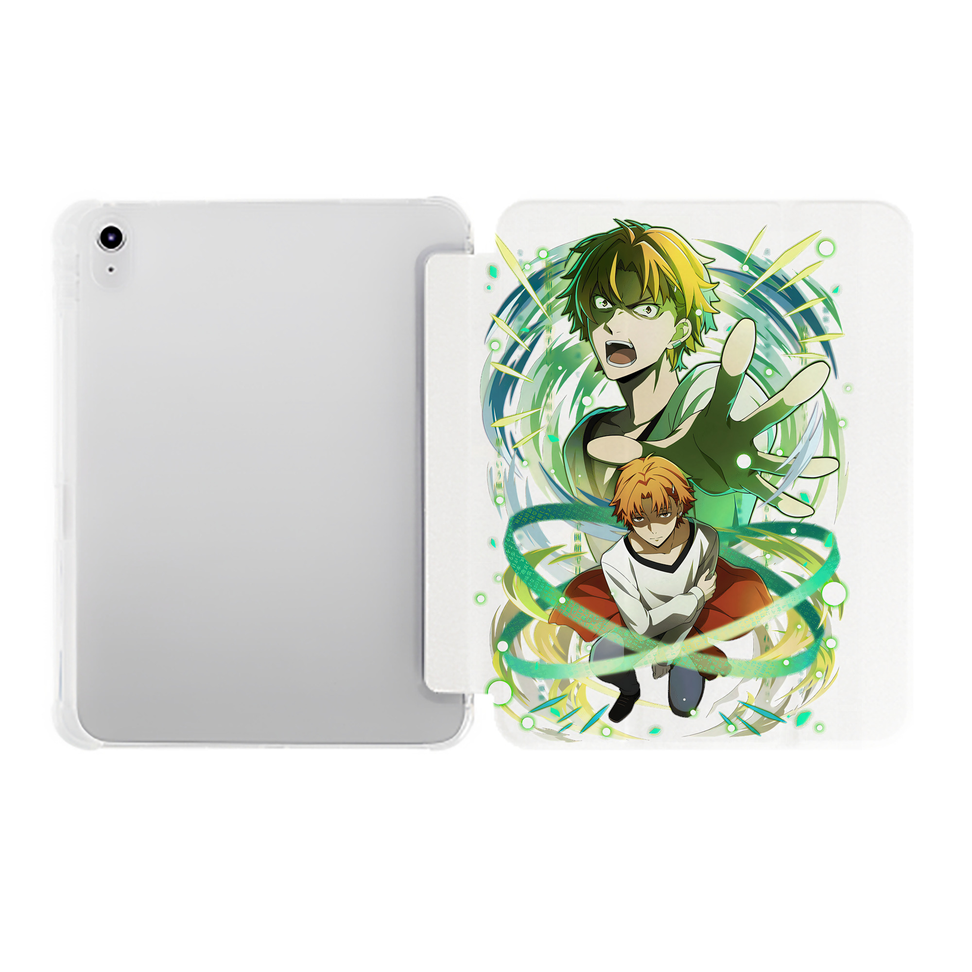 （画像用） 文豪ストレイドッグス Bungo Stray Dogs IPad ケース ペン収納付き 三つ折りスタンド PUレザー×シリコン 対応機種9.5/10.5/10.9インチ